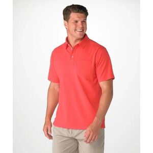 Mens Pink Pique Polo size‎ large Boxercraft